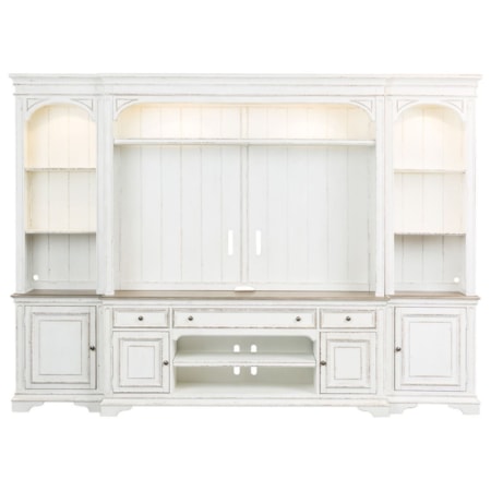 4 Pc Entertainment Wall Unit
