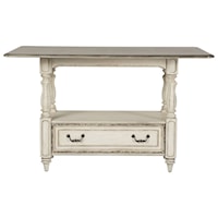 Rectangular Gathering Table with Storage Drawer