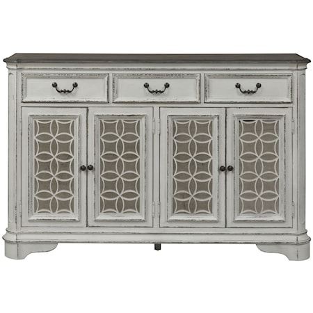Traditional Hall Buffet with Felt-Lined Drawers