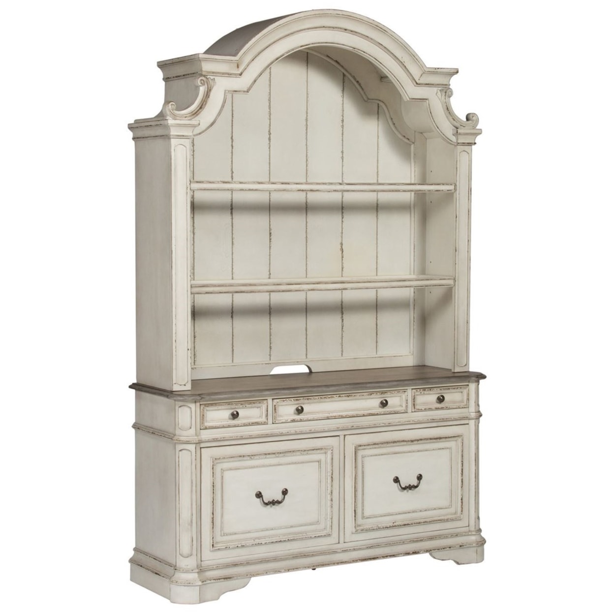 Liberty Furniture Magnolia Manor Credenza and Hutch