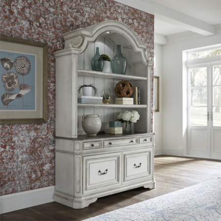 Credenza and Hutch
