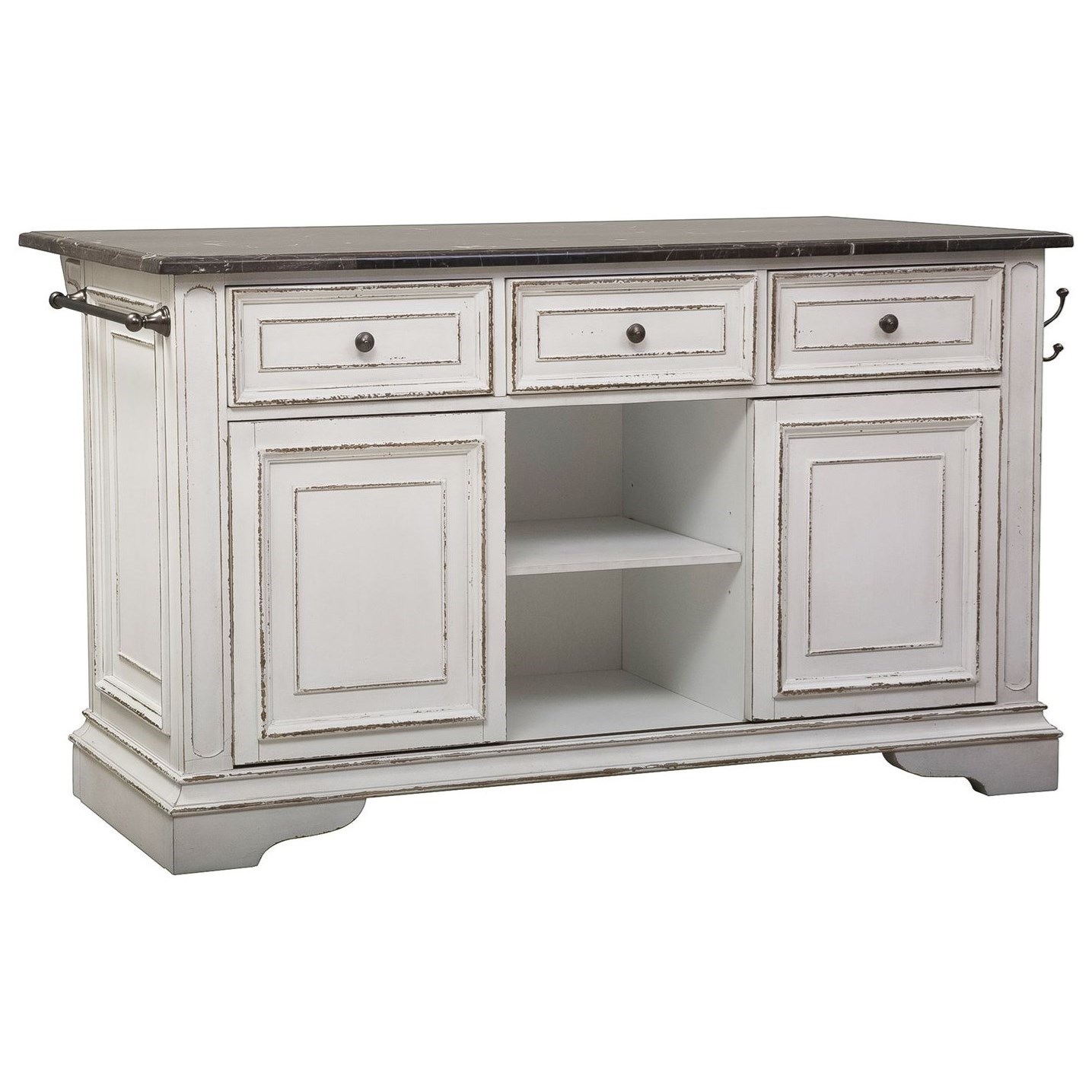 Liberty Furniture Magnolia Manor Kitchen Island with Granite ...