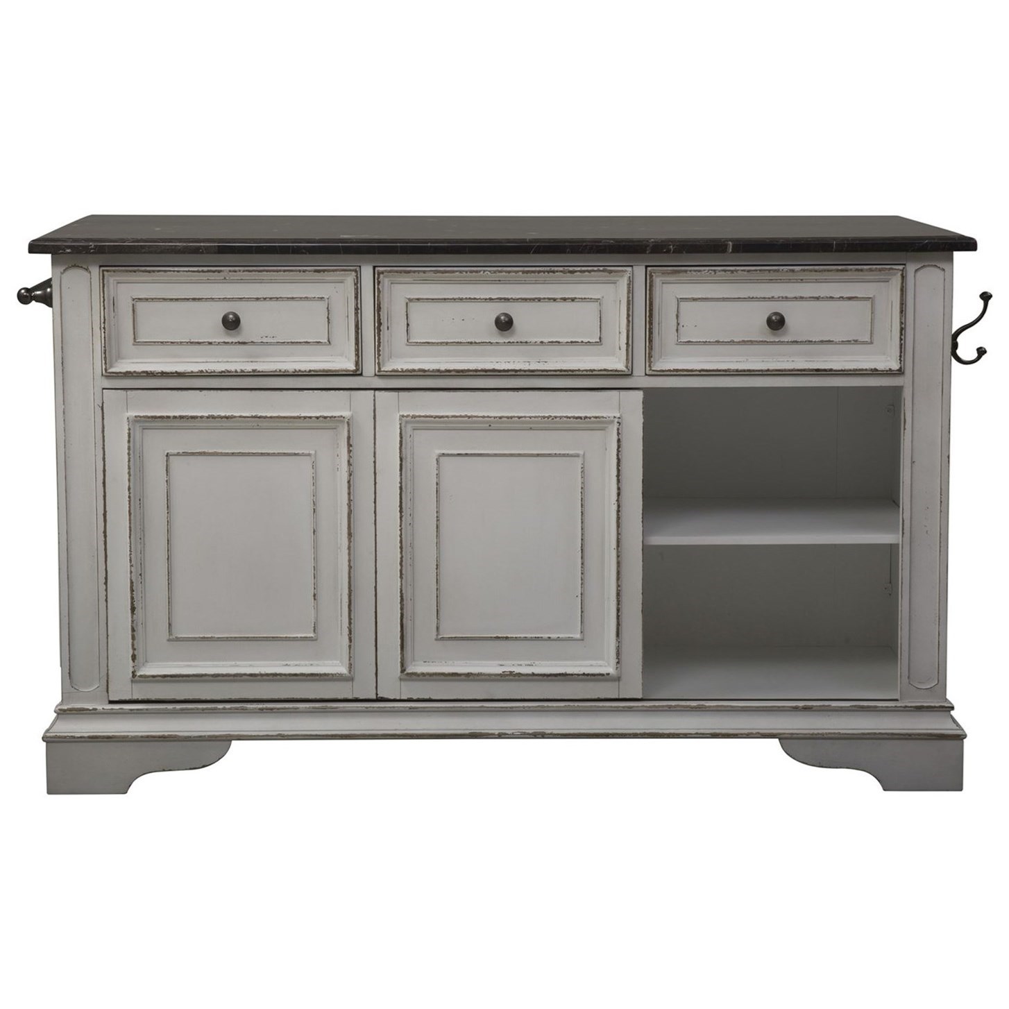 Liberty Furniture Magnolia Manor Kitchen Island with Granite ...