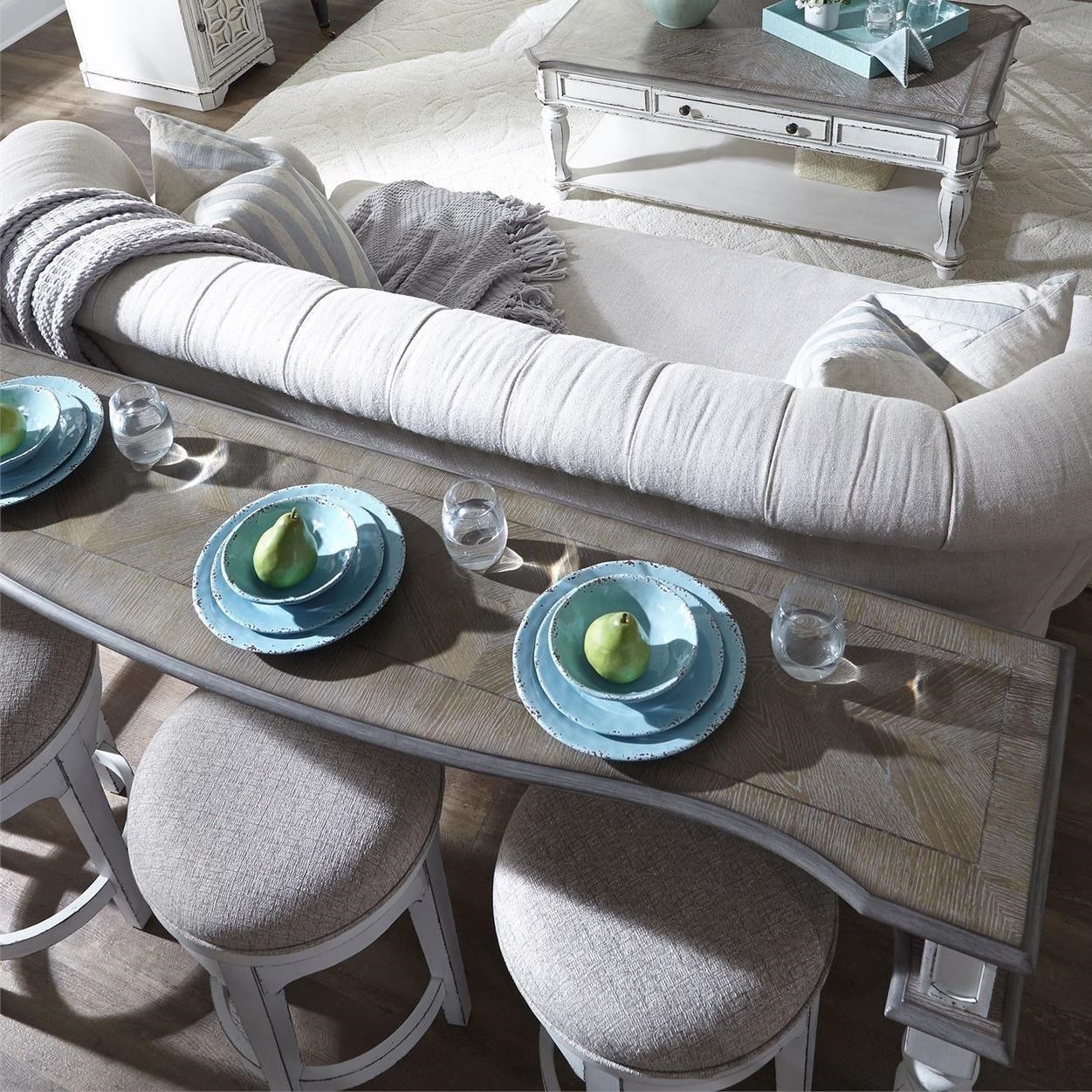 Liberty Furniture Magnolia Manor 4-Piece Table and Stool Set