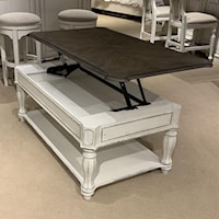 Cottage Style Lift Top Cocktail Table