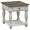 Liberty Furniture Magnolia Manor End Table with Dovetail Drawer