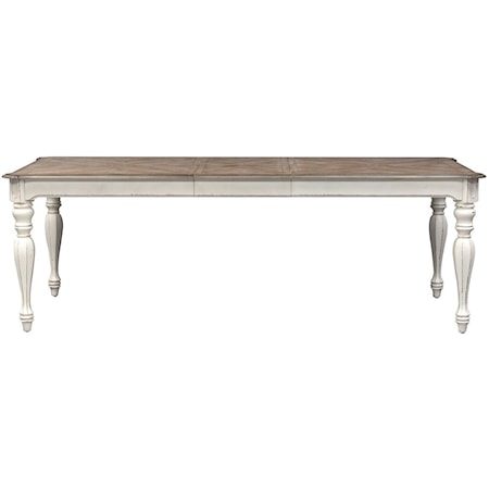 Rectangular Leg Table with Leaf