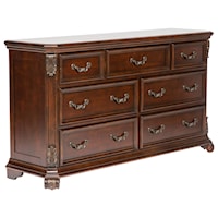 Traditional 7-Drawer Dresser with Dovetail Construction
