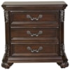 Liberty Furniture Messina Cherry 3-Drawer Nightstand