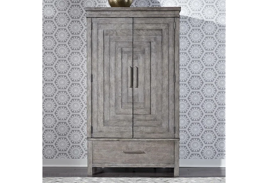 Modern Farmhouse Armoire by Liberty Furniture at Royal Furniture