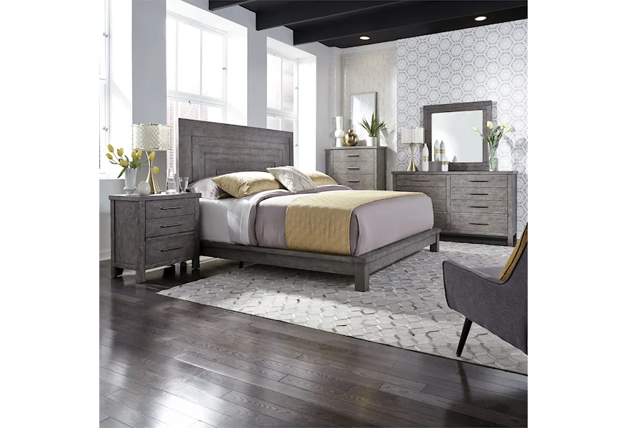 Modern Farmhouse King Bedroom Group by Liberty Furniture at Royal Furniture