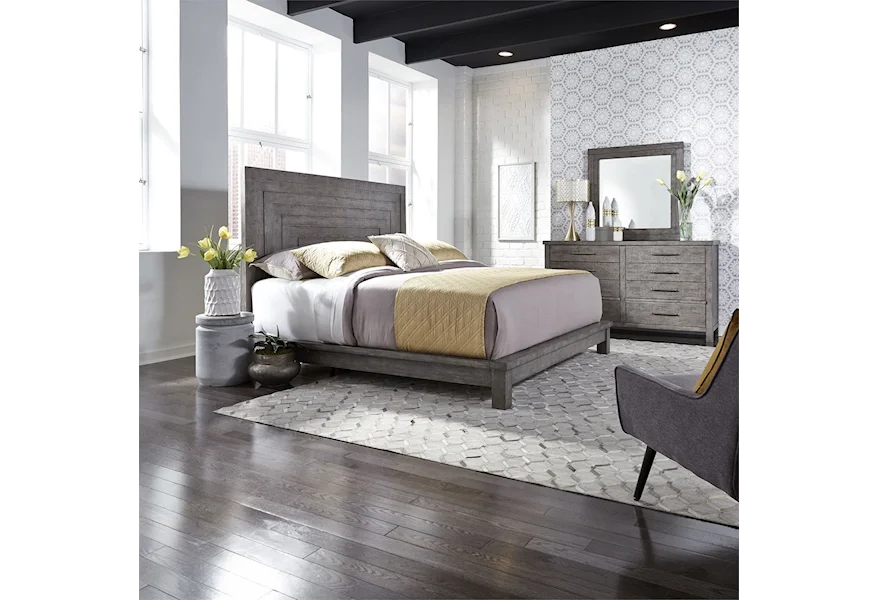 Modern Farmhouse Queen Bedroom Group by Liberty Furniture at Royal Furniture
