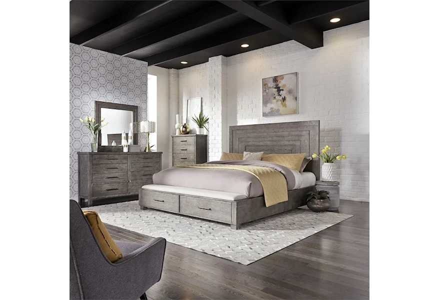 Modern Farmhouse Queen Bedroom Group by Liberty Furniture at Sheely's Furniture & Appliance