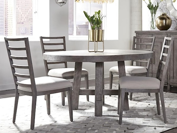 5-Piece Round Table and Chair Set