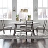 Libby Modern Farmhouse 5-Piece Trestle Table and Chair Set