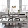 Libby Modern Farmhouse 7-Piece Trestle Table and Chair Set