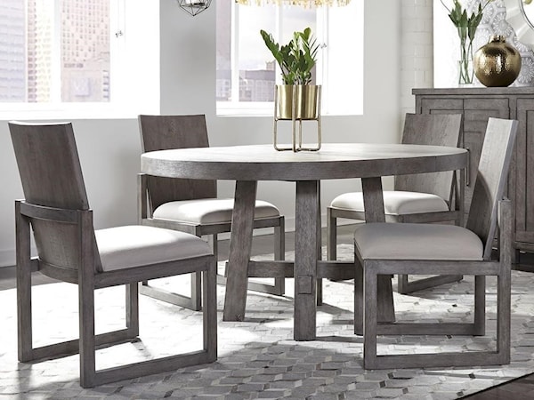 5-Piece Round Table and Chair Set