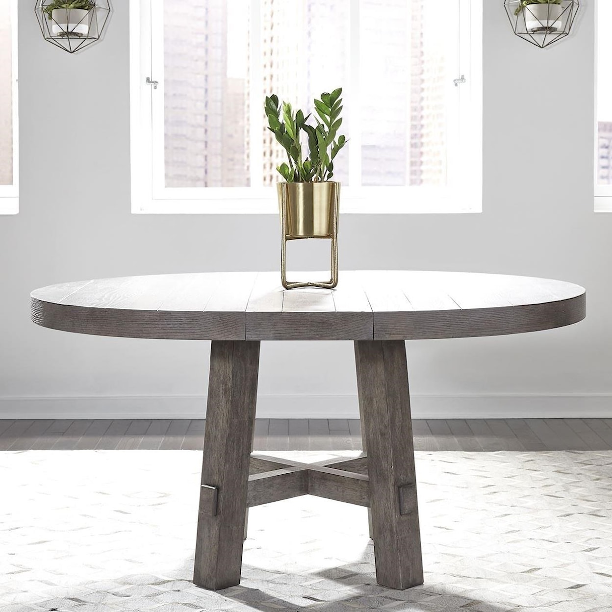 Libby Modern Farmhouse Round Dining Table