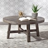 Liberty Furniture Modern Farmhouse Splay Leg Round Cocktail Table