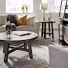 Liberty Furniture Modern Farmhouse Splay Leg Round Cocktail Table