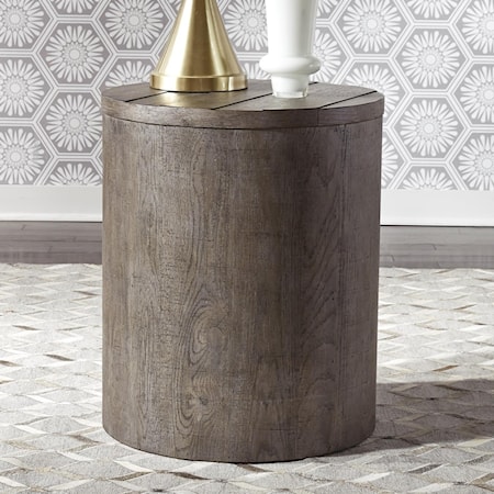 Drum End Table