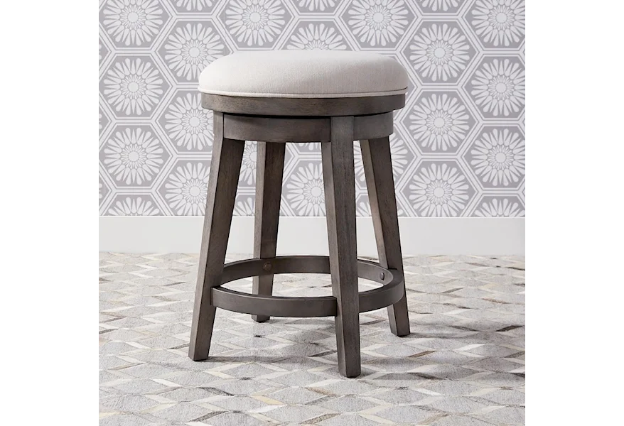 Modern Farmhouse Console Swivel Stool by Liberty Furniture at Royal Furniture