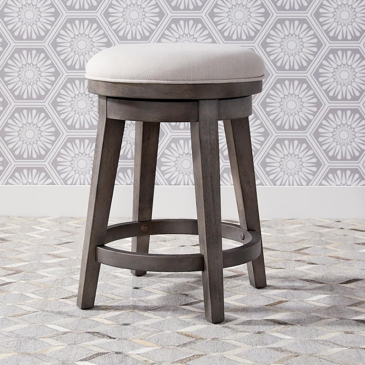 Liberty Furniture Modern Farmhouse Console Swivel Stool