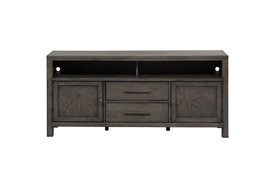 Modern Farmhouse 66" Entertainment Console by Liberty Furniture at Sheely's Furniture & Appliance