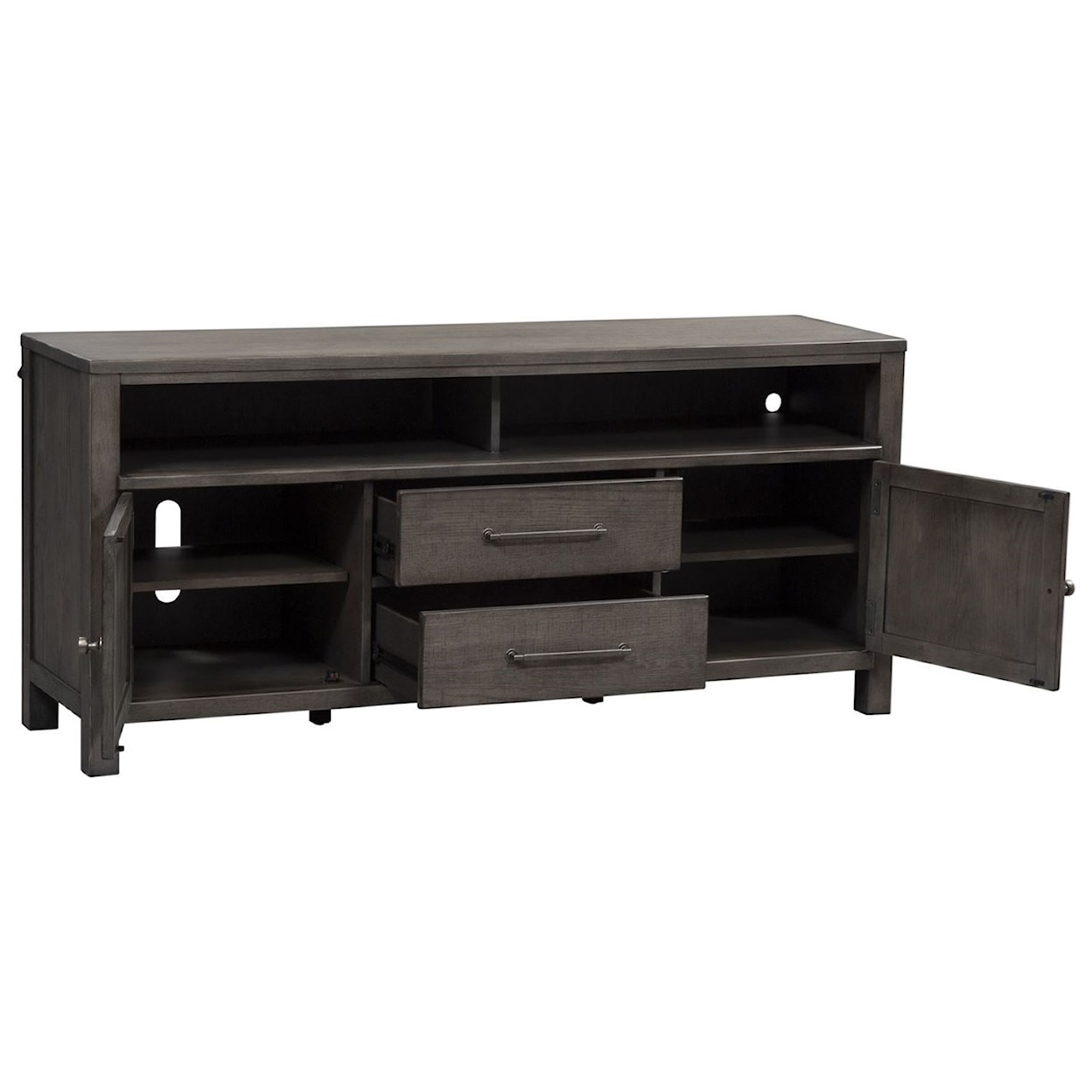 Liberty Furniture Modern Farmhouse 66" Entertainment Console