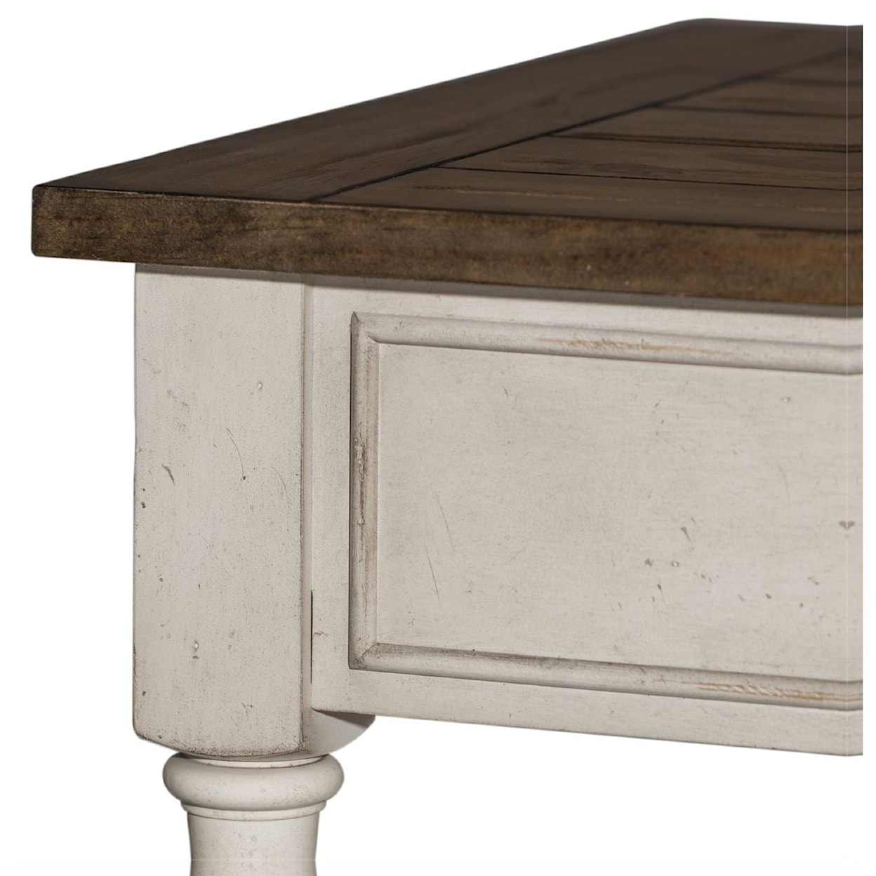 Libby Morgan Creek End Table with Bottom Shelf Storage