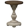 Libby Morgan Creek Chair Side Table with Planked Top