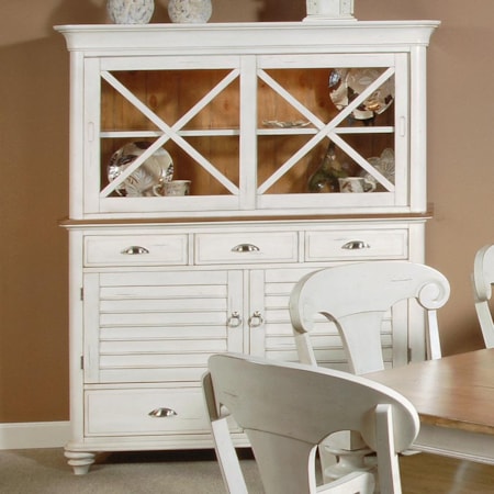 5 Drawer 4 Door Buffet and Hutch