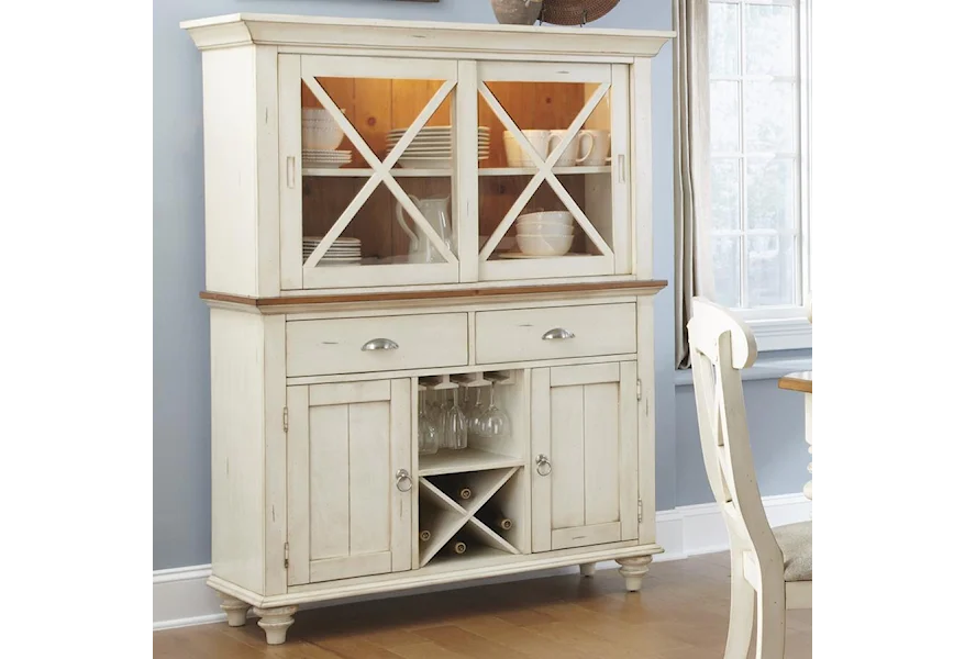 Ocean Isle Hutch & Buffet by Liberty Furniture at SuperStore