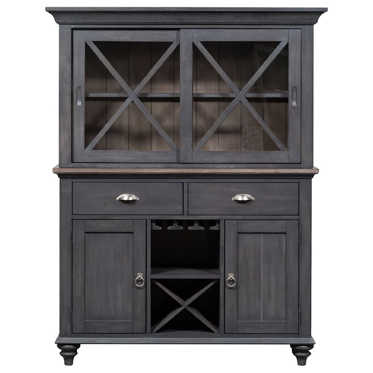 Liberty Furniture Ocean Isle Buffet & Hutch Set