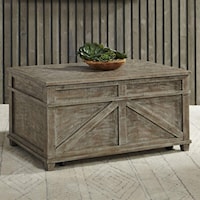 Rustic Storage Trunk with Casters