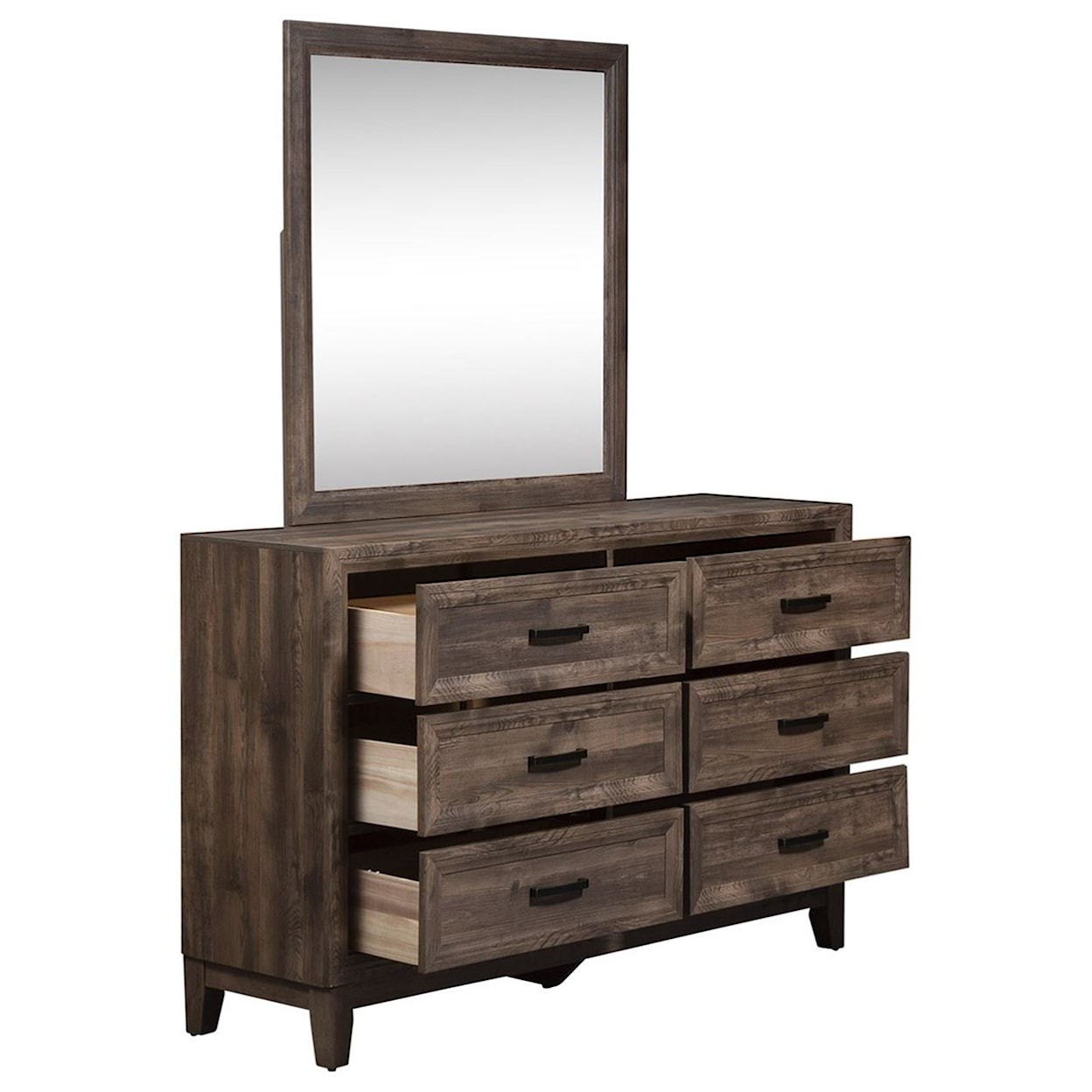 Freedom Furniture Ridgecrest Dresser and Mirror Set