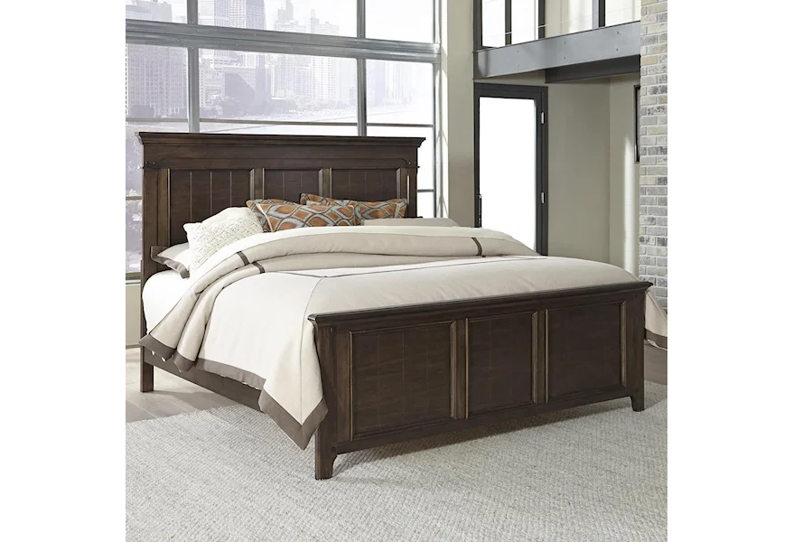 Saddlebrook Queen Panel Bed by Liberty Furniture at Suburban Furniture