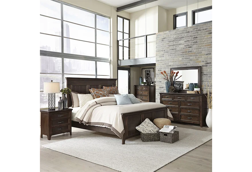 Saddlebrook Queen Bedroom Group by Liberty Furniture at Suburban Furniture