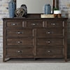 Liberty Furniture Saddlebrook 9-Drawer Dresser