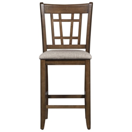Lattice Back Counter-Height Chair