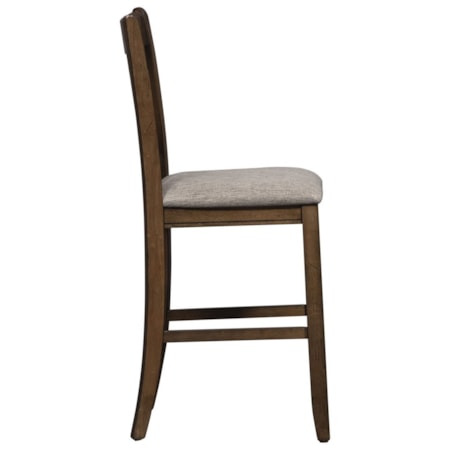 Lattice Back Counter-Height Chair