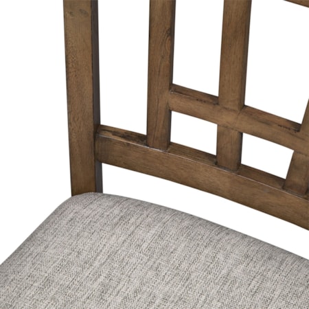 Lattice Back Counter-Height Chair