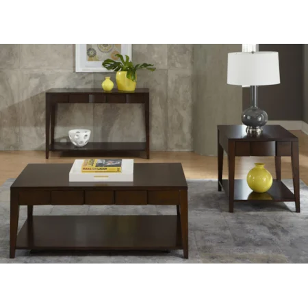 3 Piece Occasional Group Set with 2 End Tables and Cocktails Table