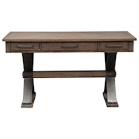Contemporary Writing Desk with Trestle Base