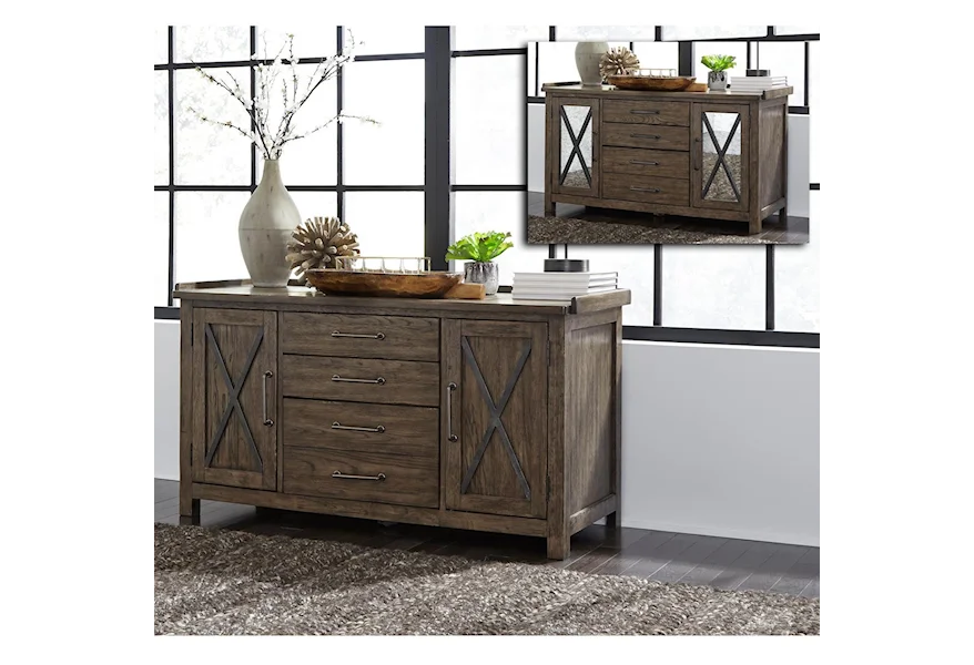 Sonoma Road Small Credenza by Liberty Furniture at VanDrie Home Furnishings