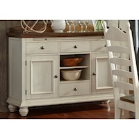 4 Drawer Sideboard with Felt-Lined Drawers