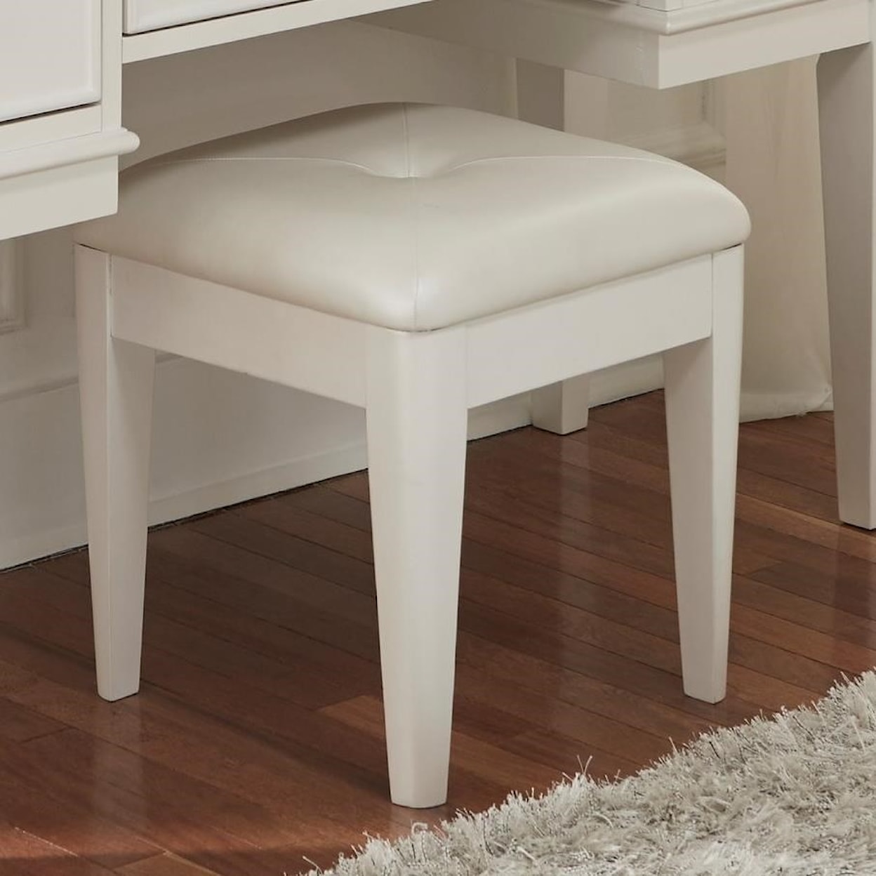 Libby Stardust Upholstered Square Vanity Bench