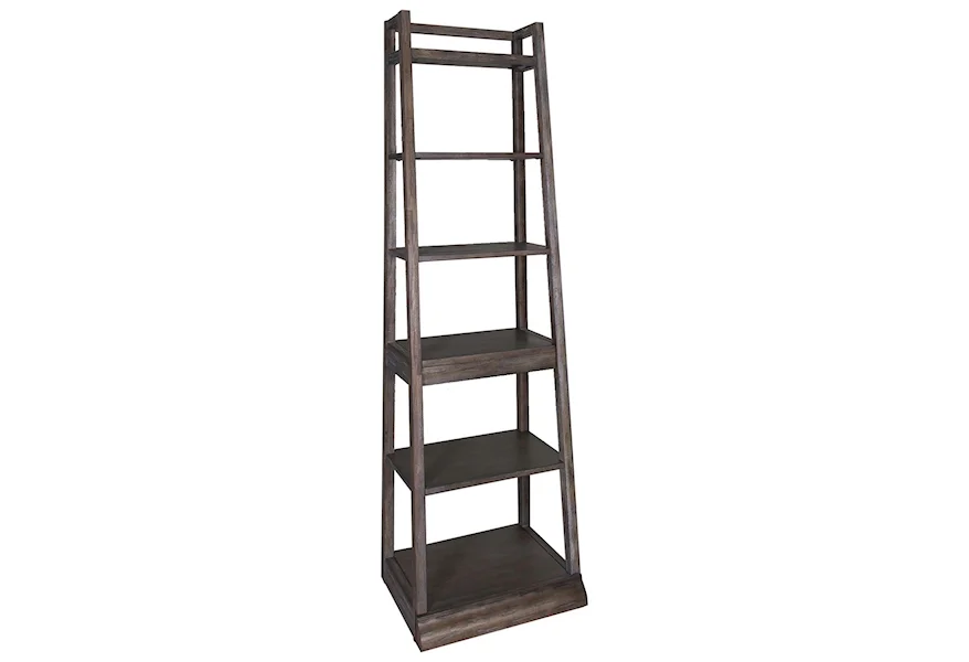 Stone Brook Leaning Bookcase by Liberty Furniture at VanDrie Home Furnishings
