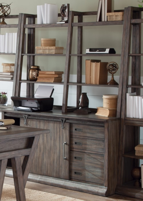 Casual Executive Credenza with Wire Management Provisions