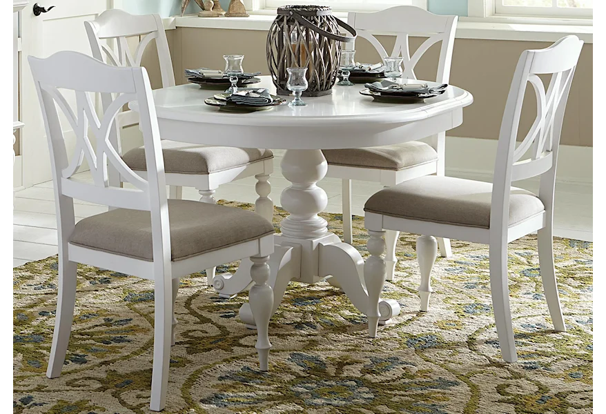 Summer House 5-Piece Round Table Set by Liberty Furniture at Royal Furniture